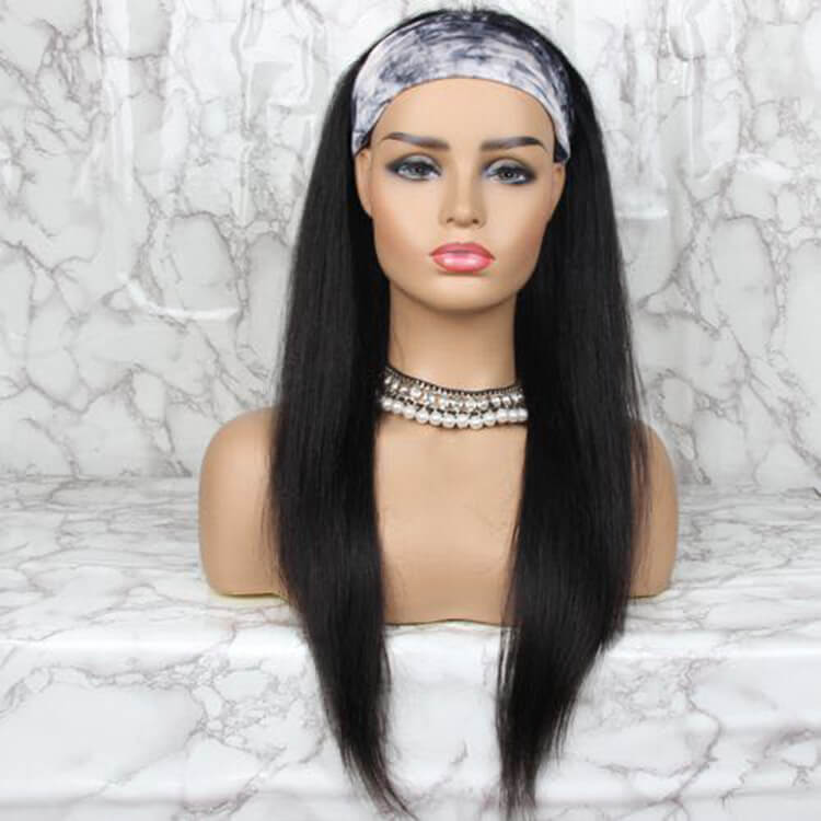 Headband Human Hair Wigs